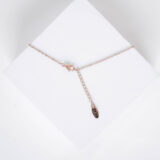 Cross necklace in rose gold
