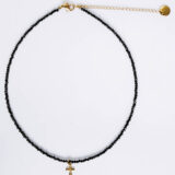 Cross necklace crystals