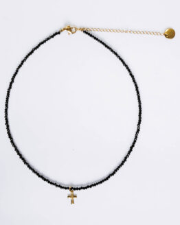 Cross necklace crystals