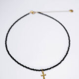 Cross necklace crystals