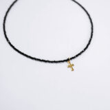 Cross necklace crystals