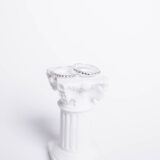 Minimal silver bubble ring