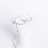 Minimal silver bubble ring