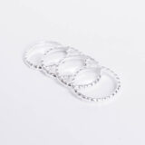 Minimal silver bubble ring