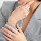 Silver bubble rings
