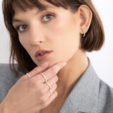 Silver bubble rings
