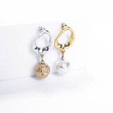 Exclusive two-tone lava earrings