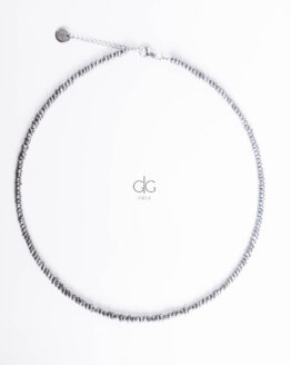 Gray pearl necklace