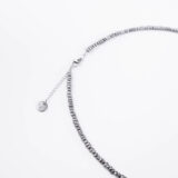 Gray pearl necklace