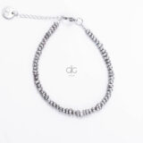 grey pearl bracelet