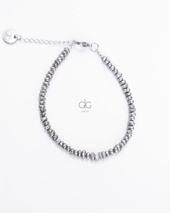 grey pearl bracelet