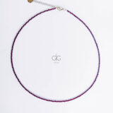Garnet stone necklace