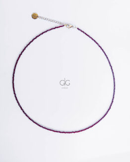 Garnet stone necklace