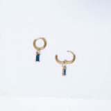 Colorful hoop earrings