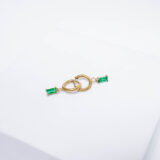 Colorful hoop earrings