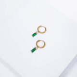 Colorful hoop earrings