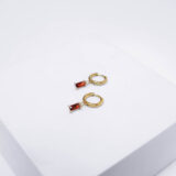 Colorful hoop earrings