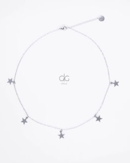 Minimal star necklace in silver