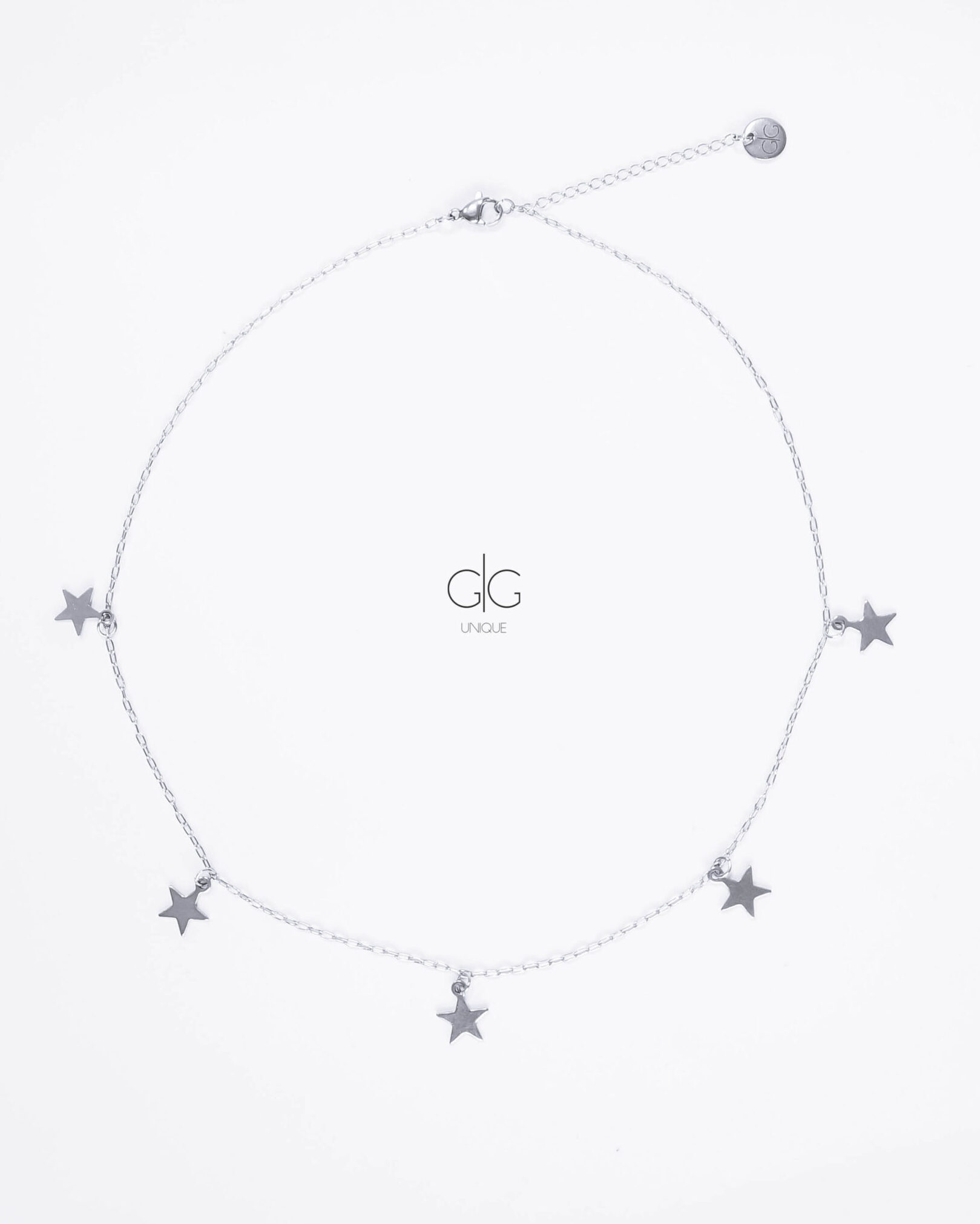 Minimal star necklace in silver