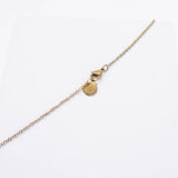 Chain necklace with green zircon pendant