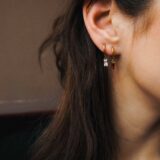 Colorful hoop earrings