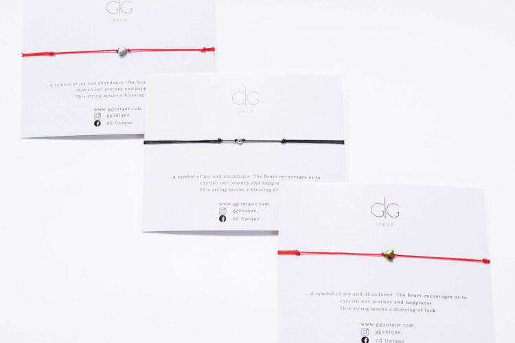 Red string with heart