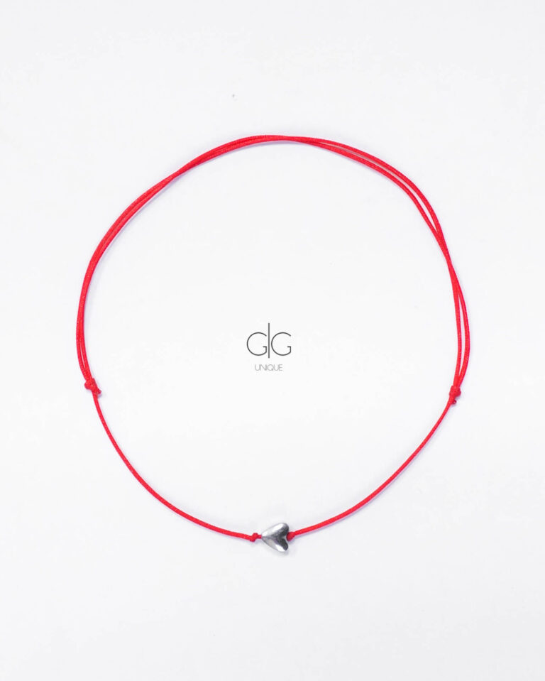 Red string with heart