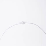 Classic silver necklace with a zircon