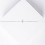 Classic silver necklace with a zircon