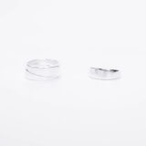 Stylish thick silver ring