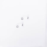 Minimal silver drop earrings