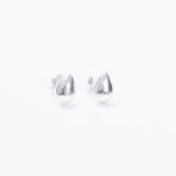 Minimal silver drop earrings