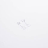 Minimal silver cross earrings