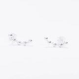 925 silver bubble earrings
