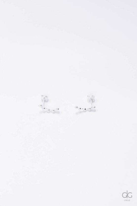925 silver bubble earrings