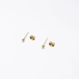 Gold-plated silver bubble earrings