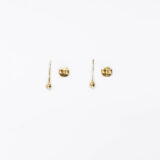 Gold-plated silver bubble earrings