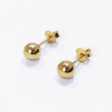 Gold-plated silver bubble earrings