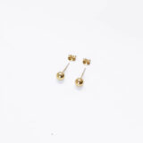Gold-plated silver bubble earrings