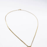 Chain necklace with black pendant
