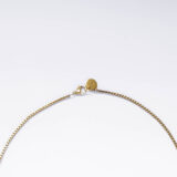 Chain necklace with black pendant