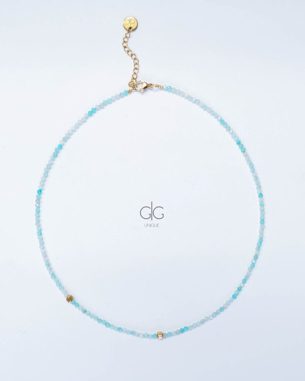 Amazonite stone necklace