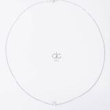 Minimal silver necklace with a star
