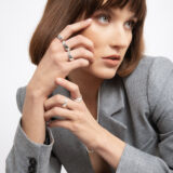 Thick silver ring