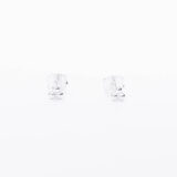 Silver three mini bubble earrings