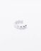 Bubble silver ear cuff