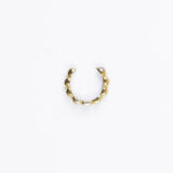 Bubble gold-plated silver ear cuff