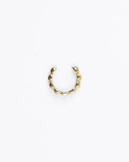 Bubble gold-plated silver ear cuff