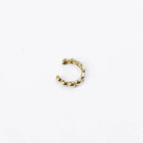 Bubble gold-plated silver ear cuff