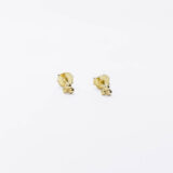Gold-plated silver three mini bubble earrings